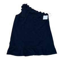 Victoria Beckham for Target Black Scalloped Tie One Shoulder Dress Size 3X NWT