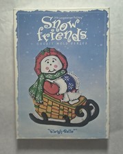 Vintage Longaberger Pottery Snow Friends Slei...