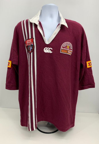 Queensland State Of Origin Rugby Jersey Shirt Mens XL Maroon Canterbury XXXX