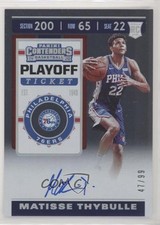 2019-20 Panini Contenders Rookie Playoff Ticket 47/99 Matisse Thybulle Auto mq5