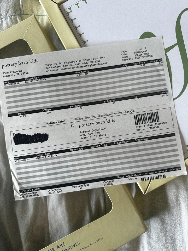 Colgante de pared Pottery Barn Kids 2006 con letras. Abierto pero nuevo Foto 4 de 4