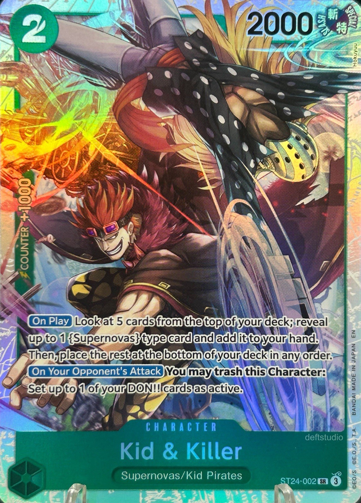 • Kid & Killer • ST24-002 SR Starter Deck 24: Jewelry Bonney One Piece TCG NM