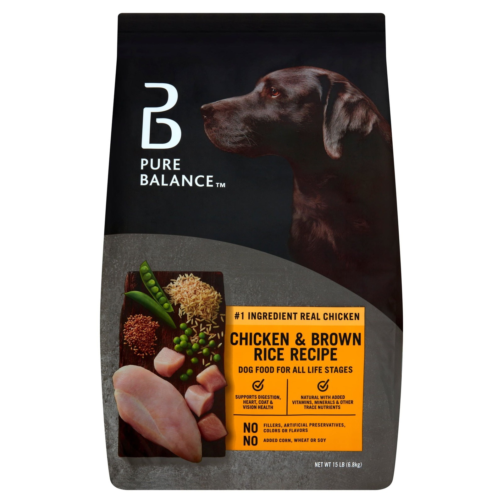 Chicken & Brown Rice Recipe Dry Dog Food, 15 lbs,23.00 x 13.50 x 4.00 in
