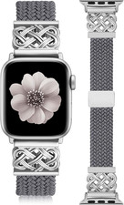 Thin Braided Magnetic Band Compatible with Apple Watch Bands 38/40/41/42/44/45/4