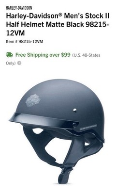 セキュリティ・セーフティ Arai Harley davidson size L Harley-Davidson® Men's Stock II Half Helmet Matte Black 98215-12VM