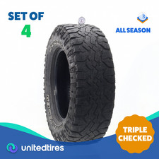 Set Of 4 Used Lt 27570r18 Goodyear Wrangler Duratrac 125122r - 7.5-8.532
