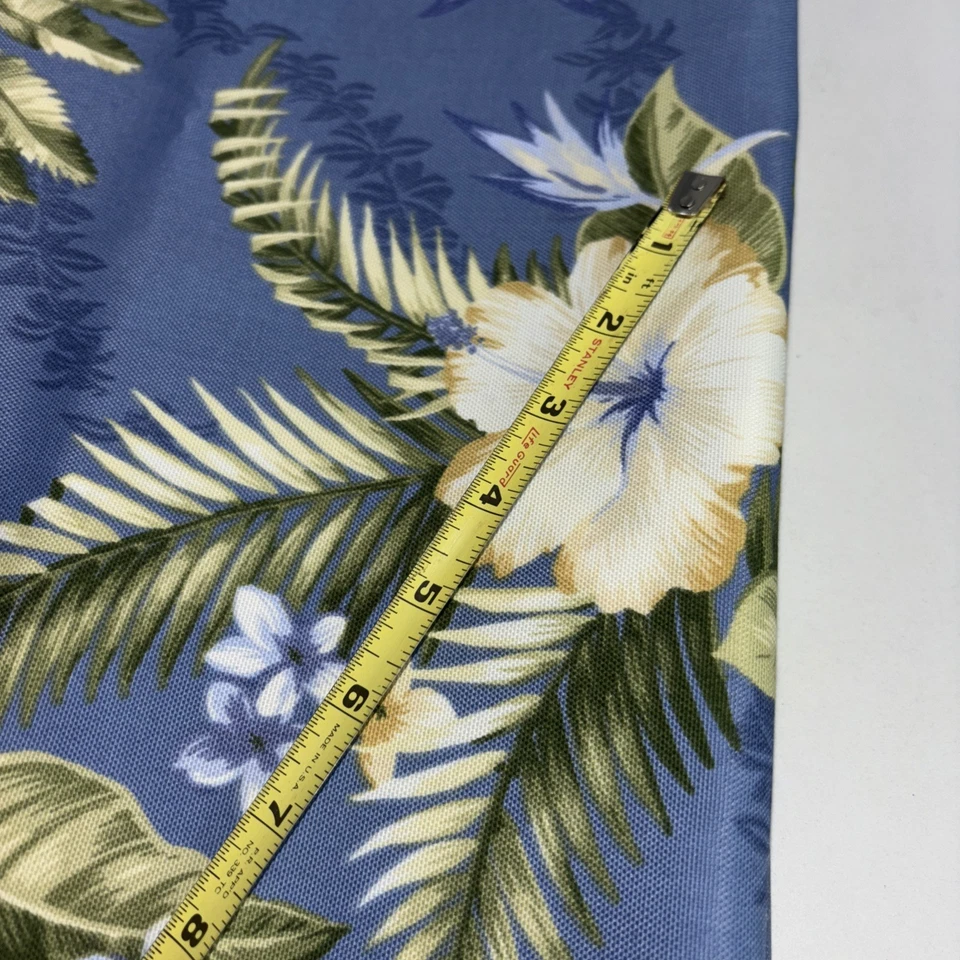 Tecido Freeport verão indoor outdoor azul havaiano hibisco 2 jardas X 54” - Imagem 3 de 4