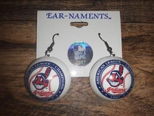 CLEVELAND INDIANS GUARDIANS EARINGS CHIEF WAHOO BASEBALL MLB BRAND NEW LICENSED