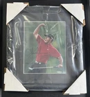 Tiger Woods Signed 8x10 Framed Golf Photo UDA COA *SPECTACULAR DISPLAY*