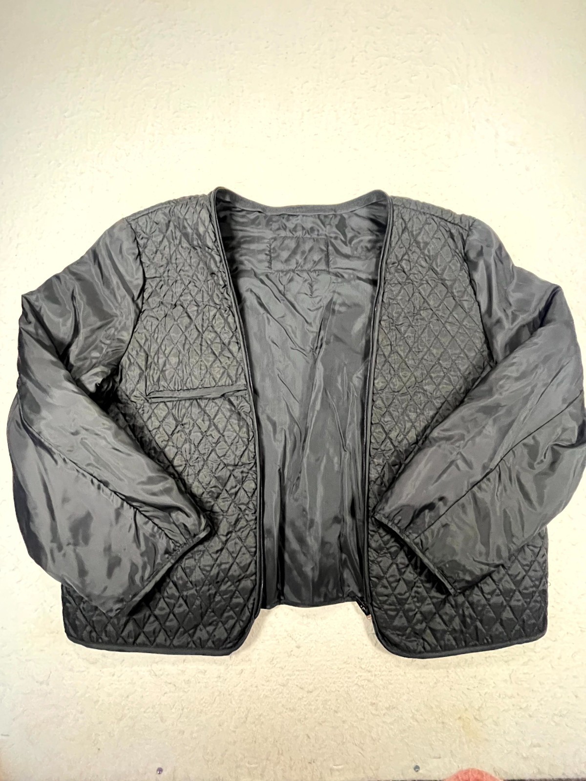 Wilsons Leather Experts Thinsulate Liner Jacket Mens XL Black Quilted Full Zip