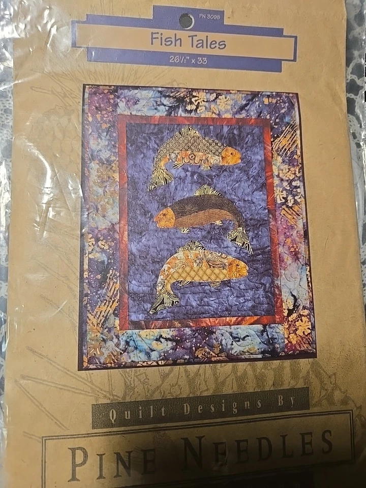 McKENNA RYAN FISH TALES Quilt Pattern 1996 UNCUT Vintage - Image 3 of 4