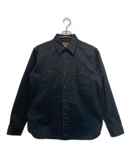 BUZZ RICKSON'S Herringbone work shirt Size: M Black Men BR29390