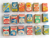 KONVOLUT VINTAGE KAUFLADEN SCHAUGERICHT PAPIERSCHACHTELN DDR 50er JAHRE