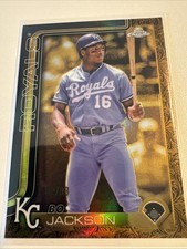 2025 Topps Chrome Gilded Collection Bo Jackson Gold Refractor #’d 93/99 Royals
