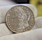 1898 US Morgan Silver Dollar $1 AU (Cleaned)