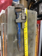 Record Small Stilsons, Adjustable Wrench Approx 200mm Long, Very Nice Wrench.