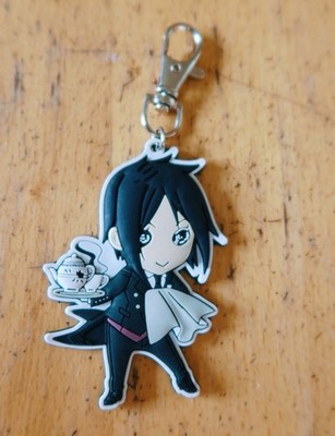 Official Black Butler Kuroshitsuji Sebastian Michaelis Chibi Style Keychain
