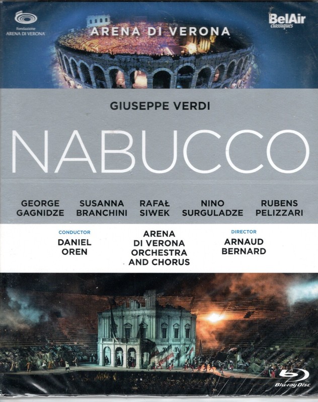 GIUSEPPE VERDI'S NABUCCO BLU-RAY BRAND NEW 2017 AWARD WINNING CONCERT FILM