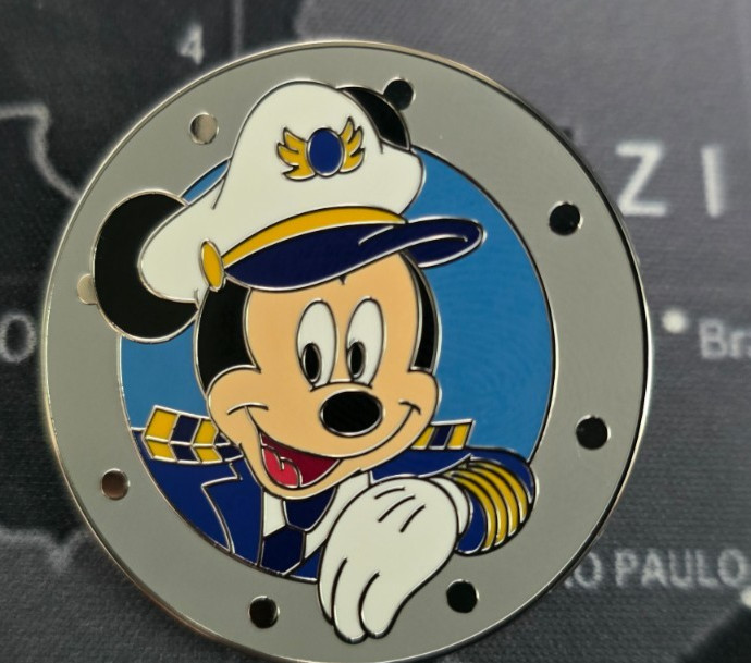 2024 Disney Cruise Line Porthole Mystery Set - Captain Mickey Mouse Pin