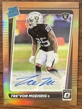 2021 Donruss Optic Tre'von Moehrig RC Auto Bronze Prizm Rated Rookie #271