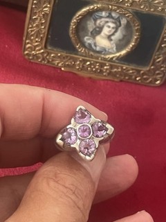 Magnifique Bague En Argent Massif Et Brillants Taille 52 / 12Gr
