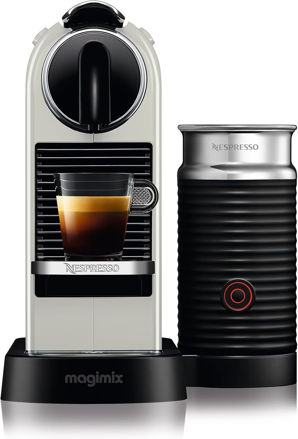 Nespresso Citiz Coffee Machine with Aeroccino Milk Frother by De'Longhi,
