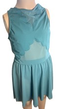 WEISSMAN Balera Child 14 CL Dance Green Costume Scallop Hem Dress D10958 LC