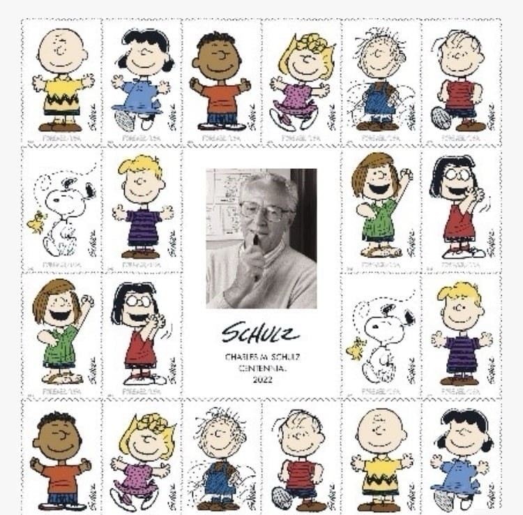 CHARLES M. SCHULZ “PEANUTS GANG” 1st Class Stamps  20/sheet