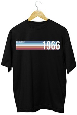 Established 1966 T-Shirt Vintage Geburtstag Geschenk 60Bday Unisex Tee
