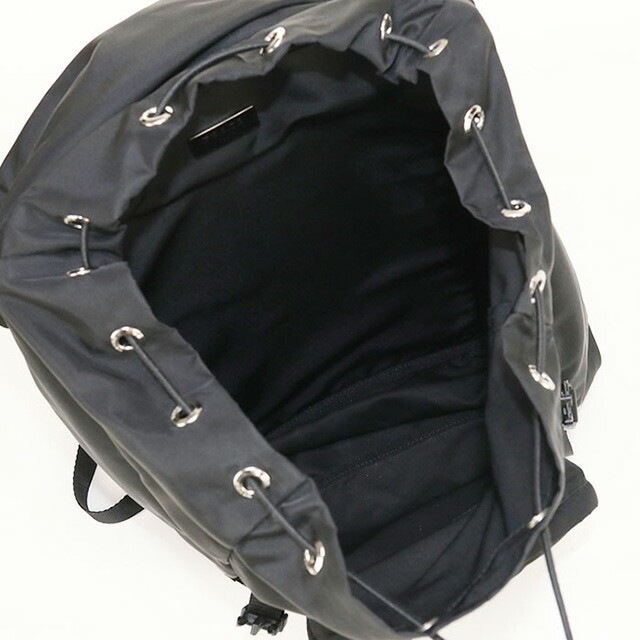 Used PRADA Rucksack Women s Brand PRADA Re Nylon Backpack Black Bag from japan thumbnail 6