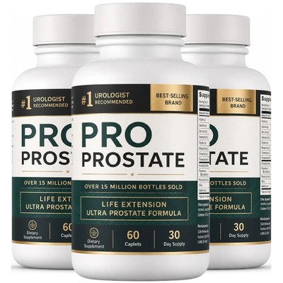 (3 Pack) Prostate Support Supplement Daily Men Wellness Saw Palmetto 60 Capsules