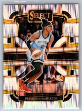 2024 Panini Select WNBA Diamond DeShields Prizms Silver Flash #100