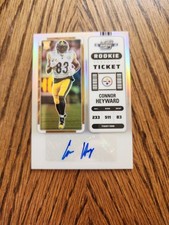 2022 Panini Contenders Optic Ticket Silver Prizm Connor Heyward Rookie Auto RC