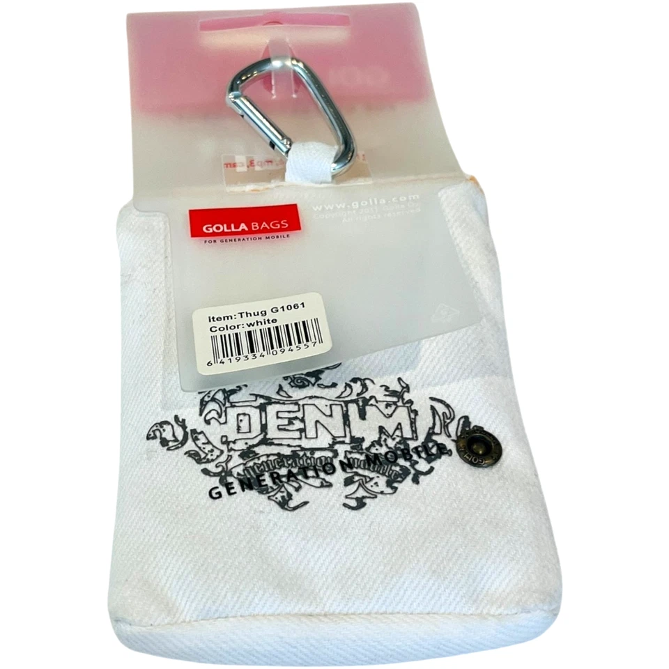 Funda de bolsillo universal para teléfono inteligente Golla Denim blanca G1061 - NUEVO Foto 4 de 4