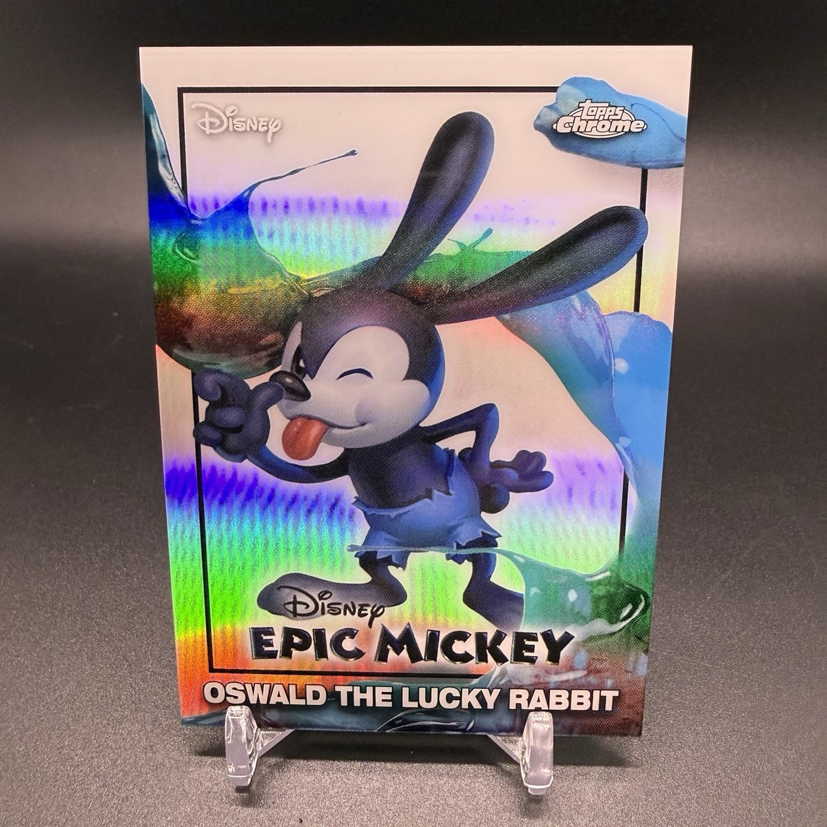 Chrome! 🚨2026 Topps Disney Neon Oswald The Lucky Rabbit Epic