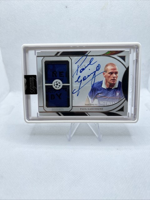 Topps Dynasty UCL 2024/25 Paul Gascoigne Rangers Patch Relic On Card Auto /5