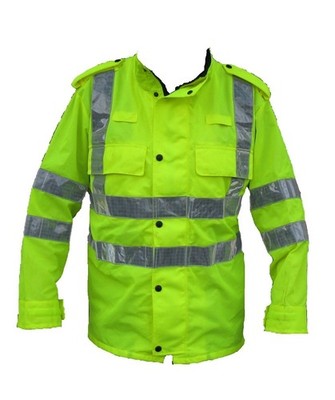 Hi Viz leichter Mantel mit Reflexstreifen Recover Neu LW03N