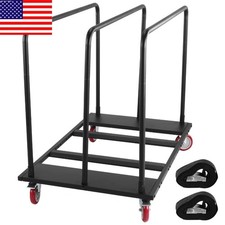 Folding Table Cart Heavy Duty Table Dolly with PU Swivel Wheels 1800 LBS Drywall