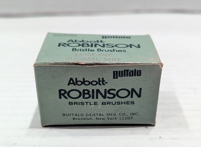 12 BUFFALO Abbott-Robinson Large Cup Standard Stiff Bristle Brushes - OLD STOCK
