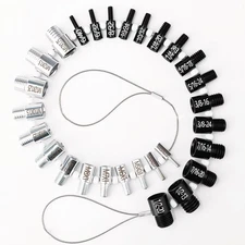 Nut and Bolt Thread Checker, Bolt Size Finder, 28 Male/Female Thread Gauges