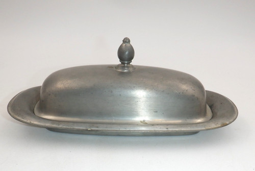 International Pewter U.S.A.   Dome Covered Butter Dish  #27787  Vintage