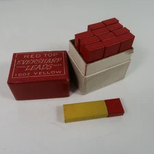 Wahl Eversharp Red Top Yellow Colored Graphite Lead Case 12ct (144 Total Lead)