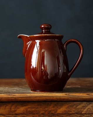 Denby Steingut Teekanne braune Glasur - Made in England - 16 cm