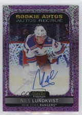 2021-22 O-Pee-Chee Platinum Rookie Violet Pixels Nils Lundkvist #R-NL Auto 0nd7