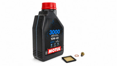 Ölwechsel Set Honda CB50 CY50 CY80 Motul Öl, Magn. Ablassschraube + Filtersieb