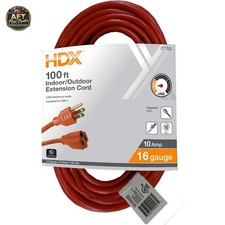 HDX 100 ft. Light Duty Indoor/Outdoor Extensi...