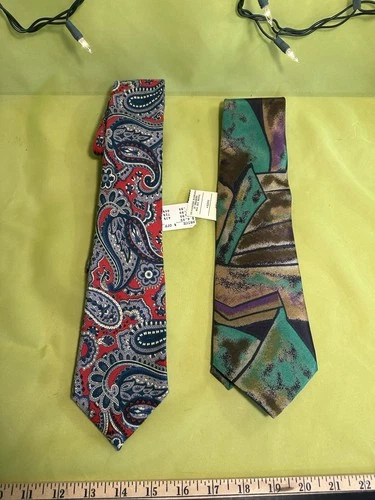 Beautiful Vintage Men’s Ties Brand New With Tags Made In USA - product listing photo