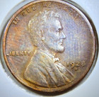 ERROR..Lincoln Wheat Small Cent 1928 BN Ungraded Philadelphia Business Strike — photo 1