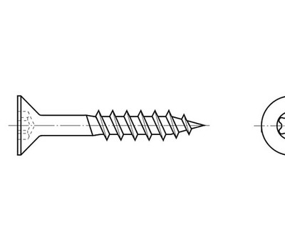 100x Screw; for wood; 6x60; Head: countersunk; Torx ; - B6X60/BN33022 | EU Stock