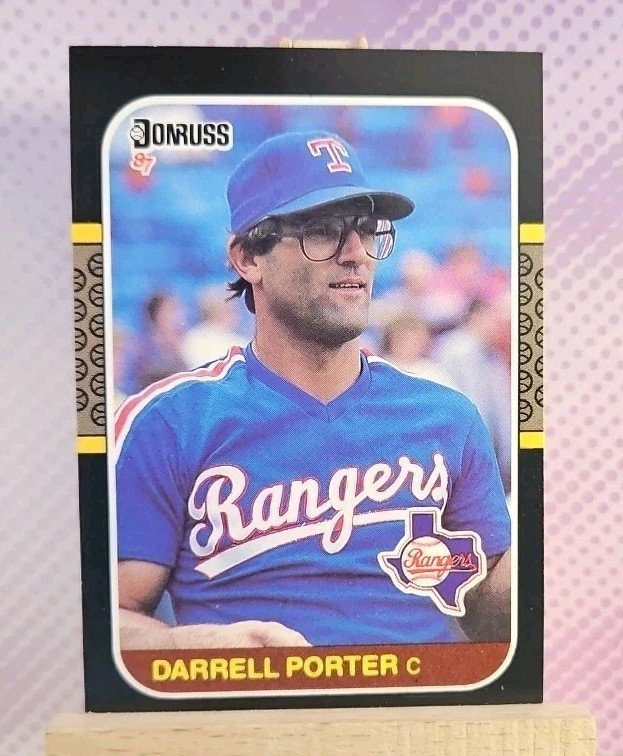 1987 Donruss: Darrell Porter #593 - Texas Rangers - NM Condition
